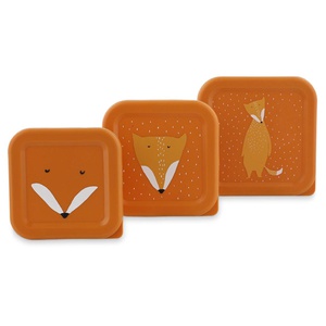 Lunchbox 3p MR. FOX Trixie orange