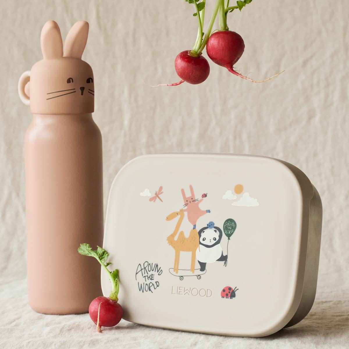 Lunchbox Arthur printed Around the world Liewood sandy