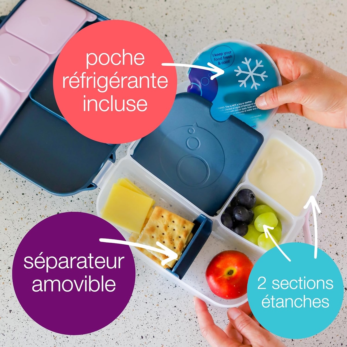 Lunchbox boîte à déjeuner Flamingo Fizz b.box