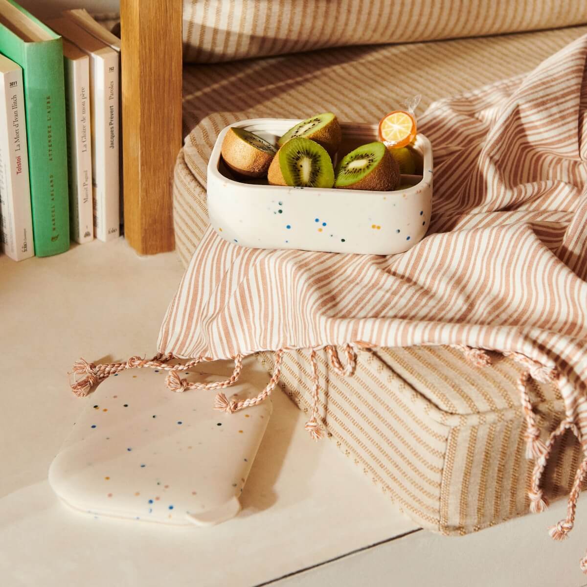 Lunchbox ELINDA Liewood Splash dots sea shell 