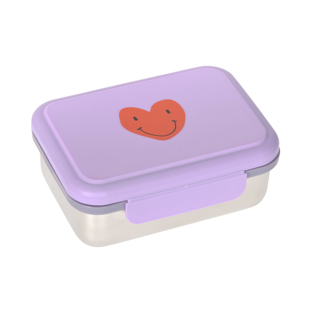 Lunchbox Little Gang Heart Laessig lilac