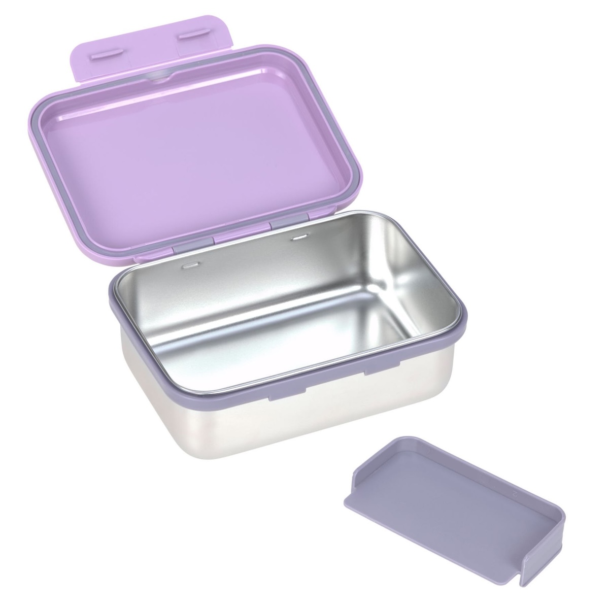 Lunchbox Little Gang Heart Laessig lilac
