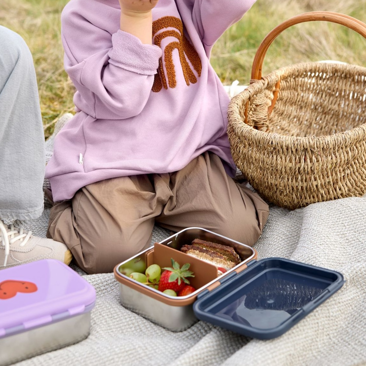 Lunchbox Little Gang Smile Laessig navy