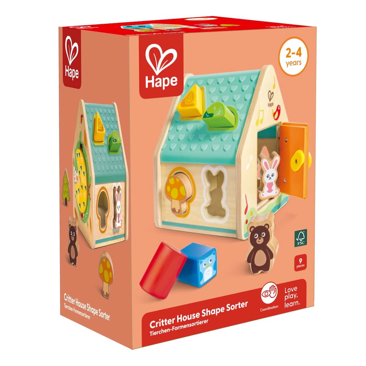 Maison trieuse de formes Les amis de la forêt Hape