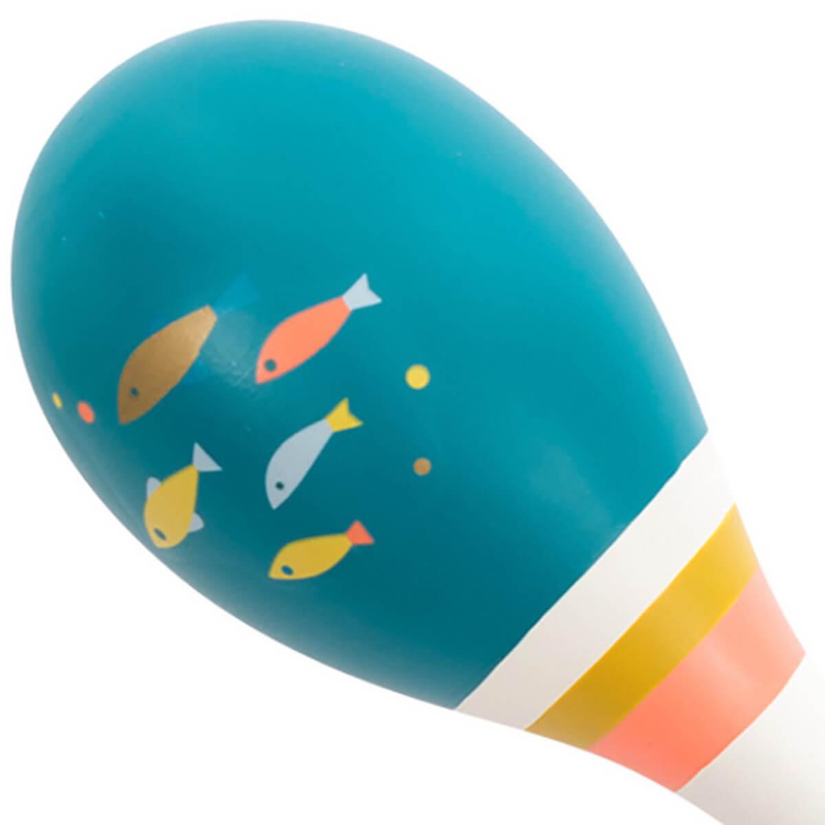 Maracas LE VOYAGE D'OLGA Moulin Roty bleu