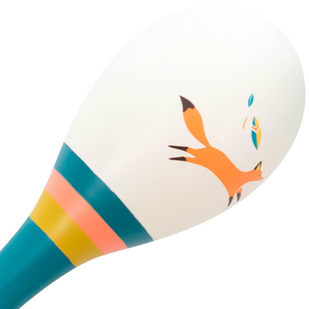 Maracas LE VOYAGE D'OLGA Moulin Roty crème