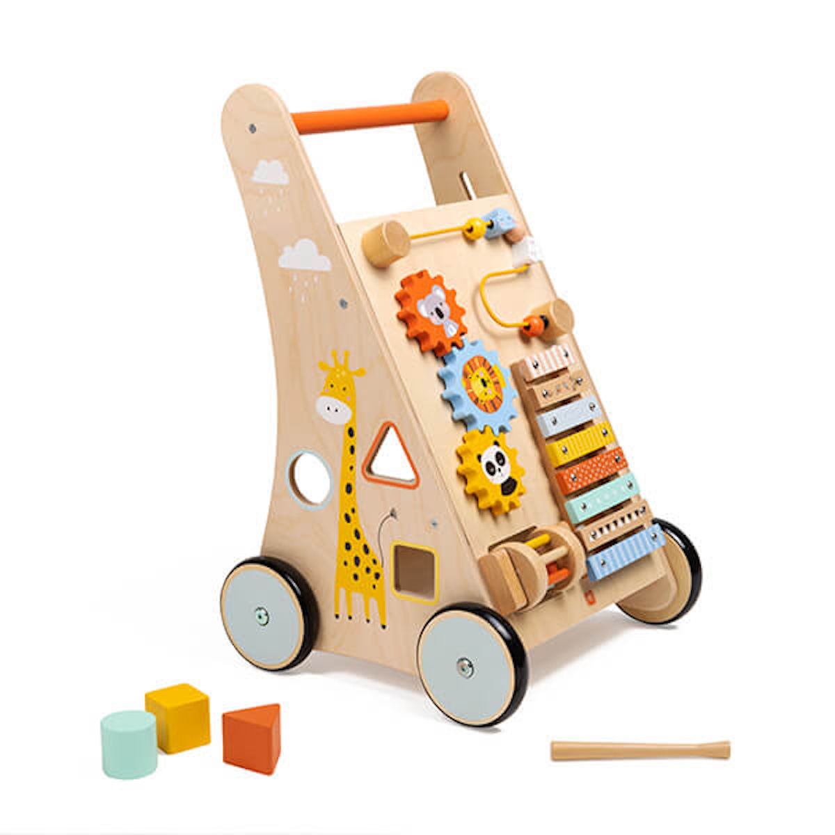 Marcheur sauvage en bois avec 6 activités Wild Eurekakids