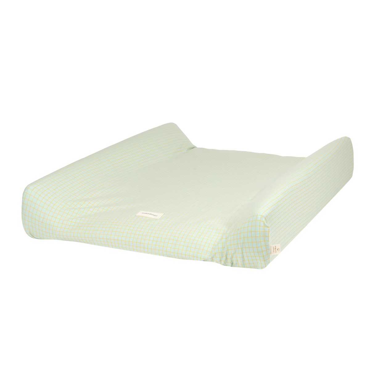 Matelas à langer 50x70cm STORIES Édition limitée Nobodinoz green lemon grid