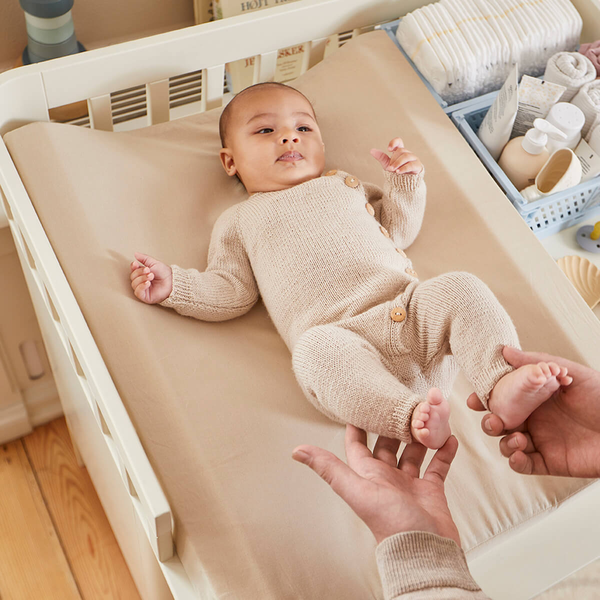 Matelas à langer 64x50cm DAWN FLEXA warm gray