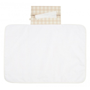 Matelas à langer imperméable MOZART Nobodinoz Ivory Checks