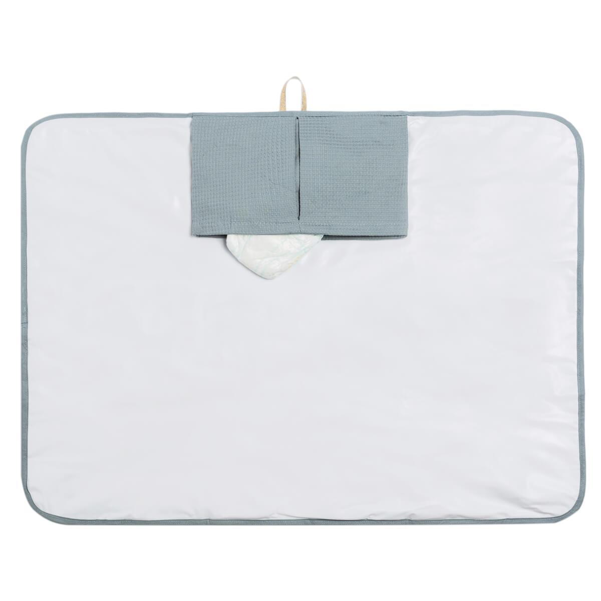 Matelas à langer imperméable MOZART Nobodinoz stone blue