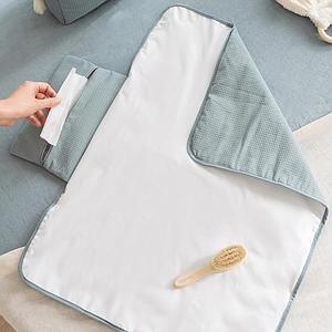 Matelas à langer imperméable MOZART Nobodinoz stone blue