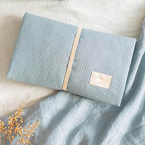 Matelas à langer imperméable MOZART Nobodinoz stone blue