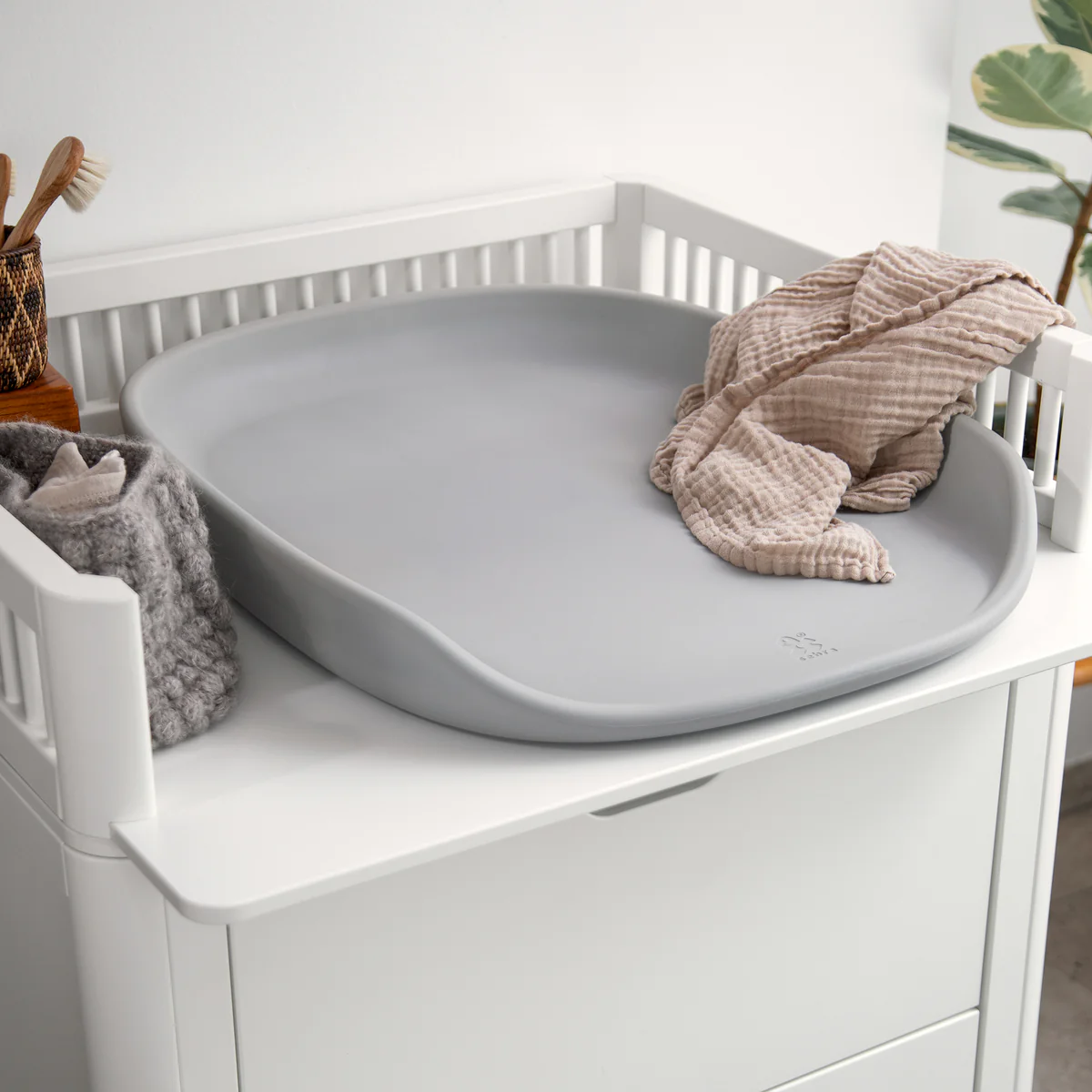 Matelas à langer PUSLE PUR Sebra Stone grey