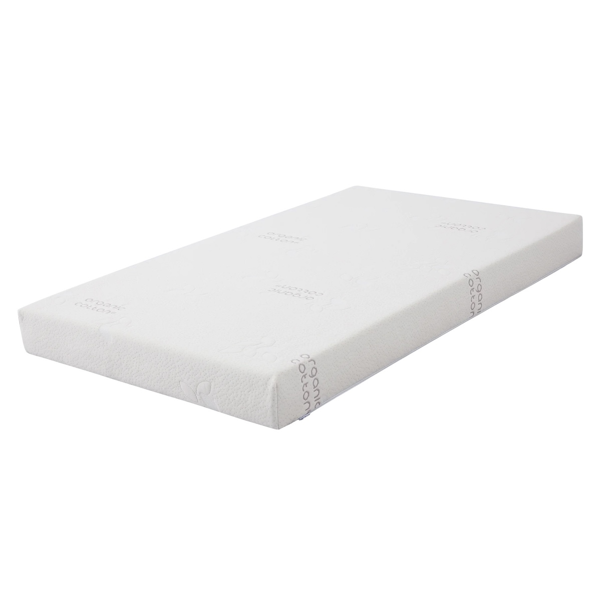 Matelas mousse + housse coton 140x70x10cm NOVA Flexa blanc