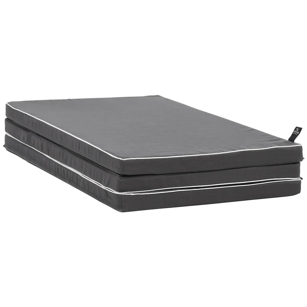 Matelas pliable 90x150/50cm Lifetime housse anthracite