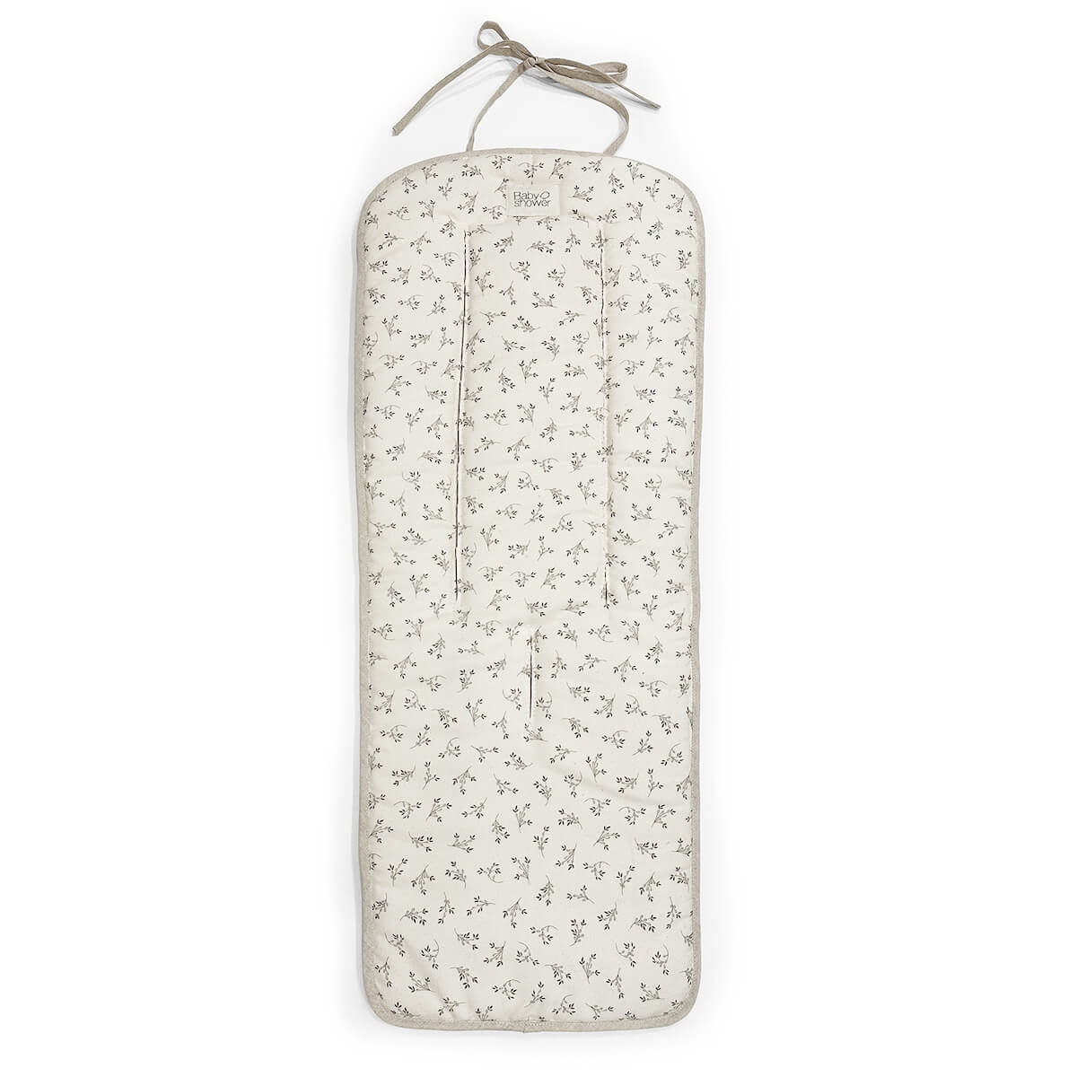 Matelas poussette universel Babyshower olive bloom canvas