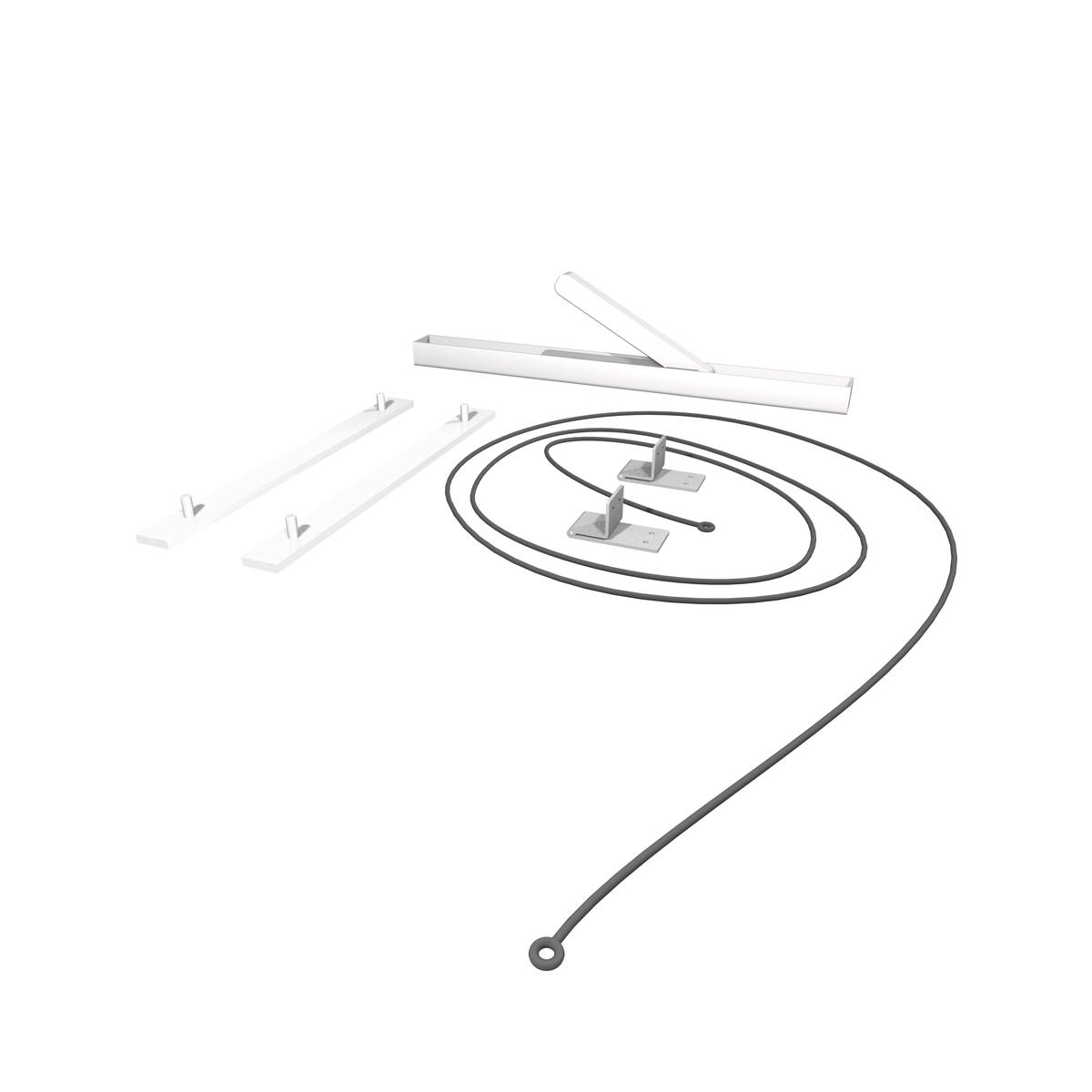 Mécanisme d'inclinaison pour bureau ZIGGY De Breuyn métal blanc