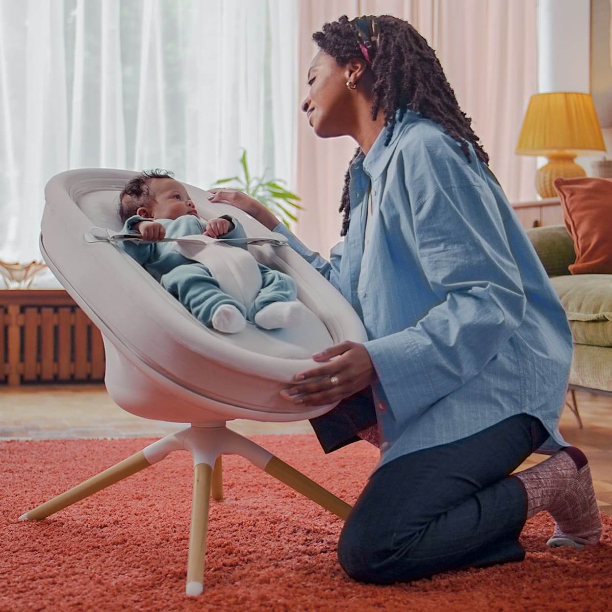 Mecedora moisés inteligente todo en uno RISE Elvie