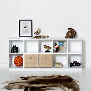 Meuble-banquette 174x78cm WOOD Oliver Furniture blanc