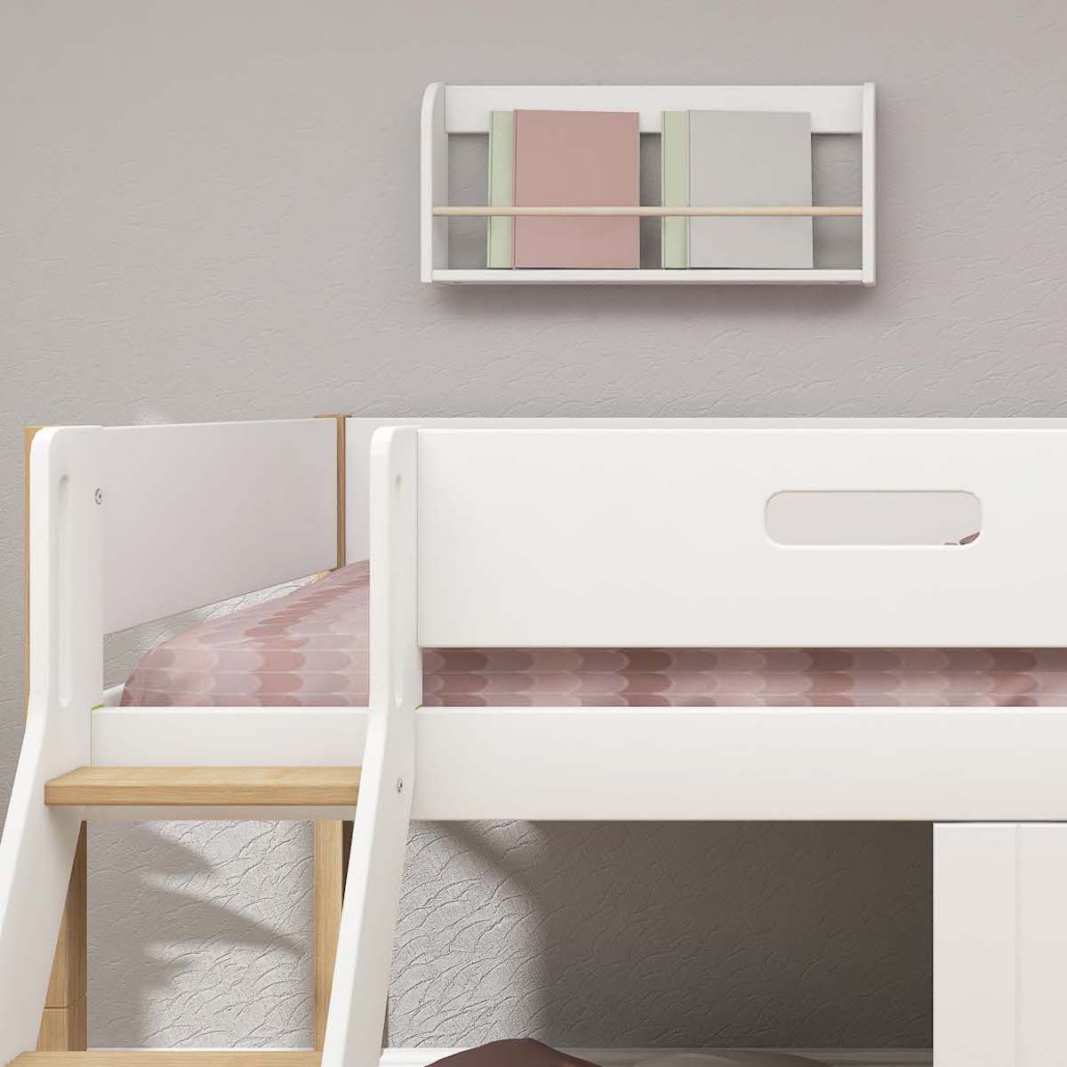 Mid sleeper NOR 200x90 Sl. ladder & Tree hut White window