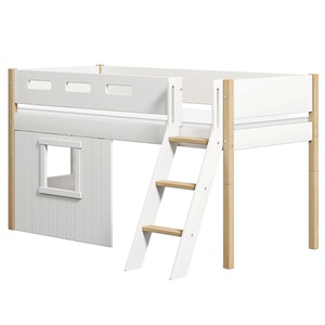 Mid sleeper NOR 200x90 Sl. ladder & Tree hut White window