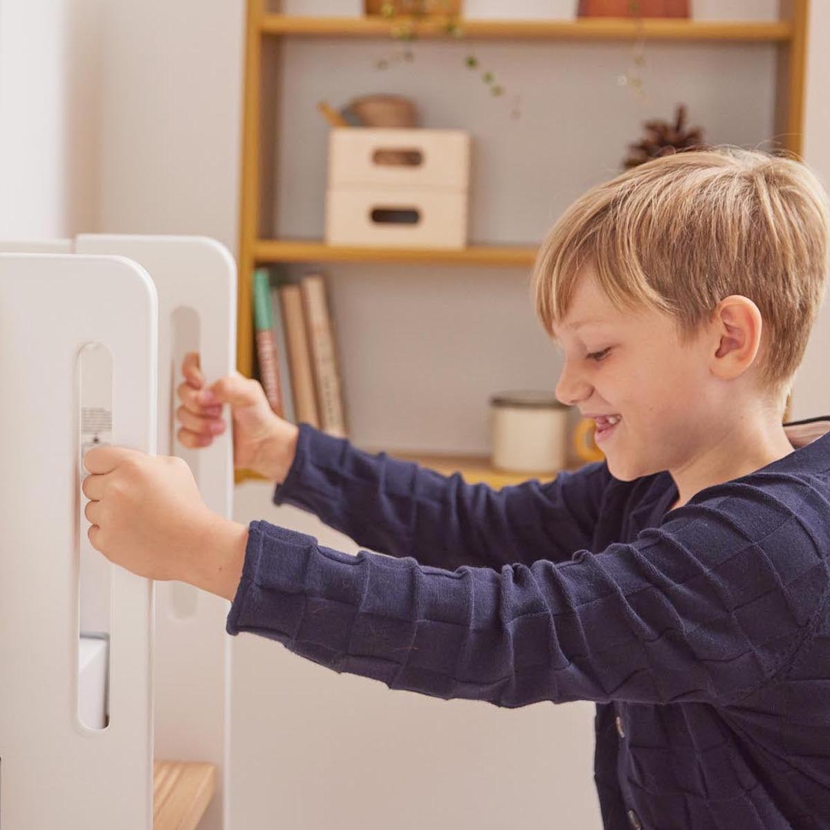 Mid sleeper NOR 200x90 Str. ladder & Tree hut White window