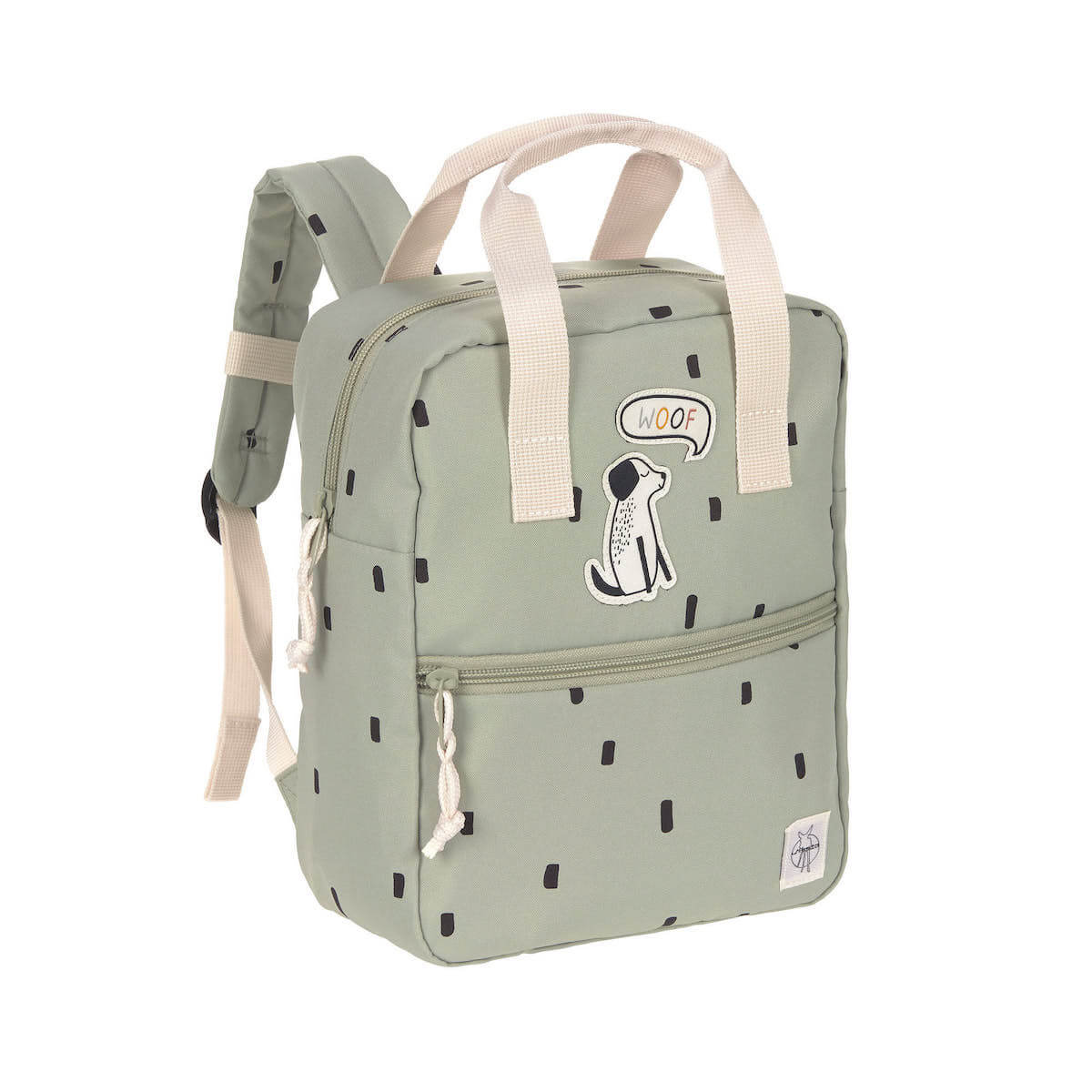 Mini Square Backpack Happy Prints light olive Laessig