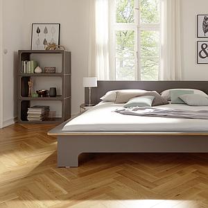 Module d'étagères BOXIT Mueller anthracite - bord en bouleau