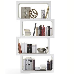 Module d'étagères BOXIT Mueller blanc - bord en bouleau