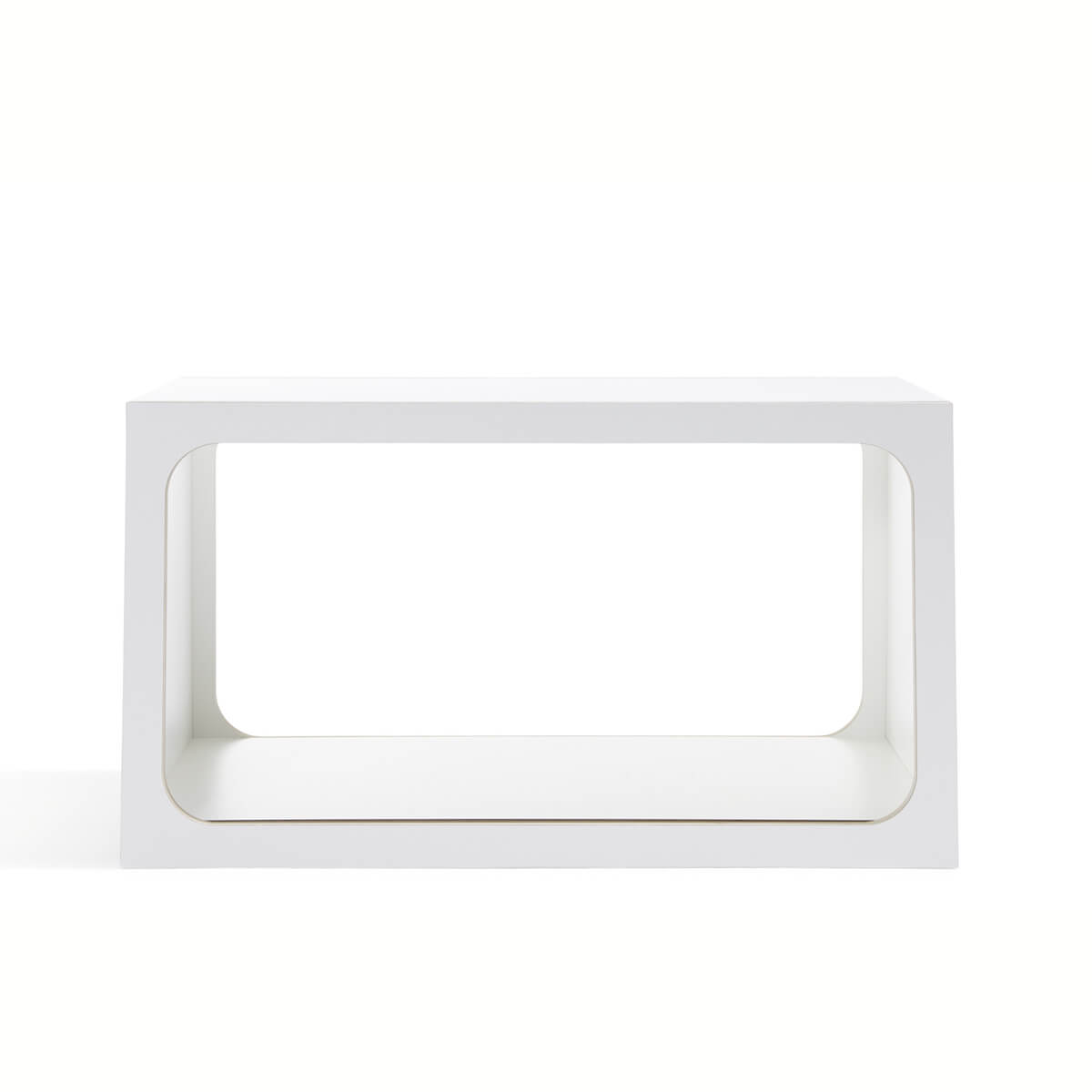 Module d'étagères BOXIT Müller Small Living blanc - bord en bouleau