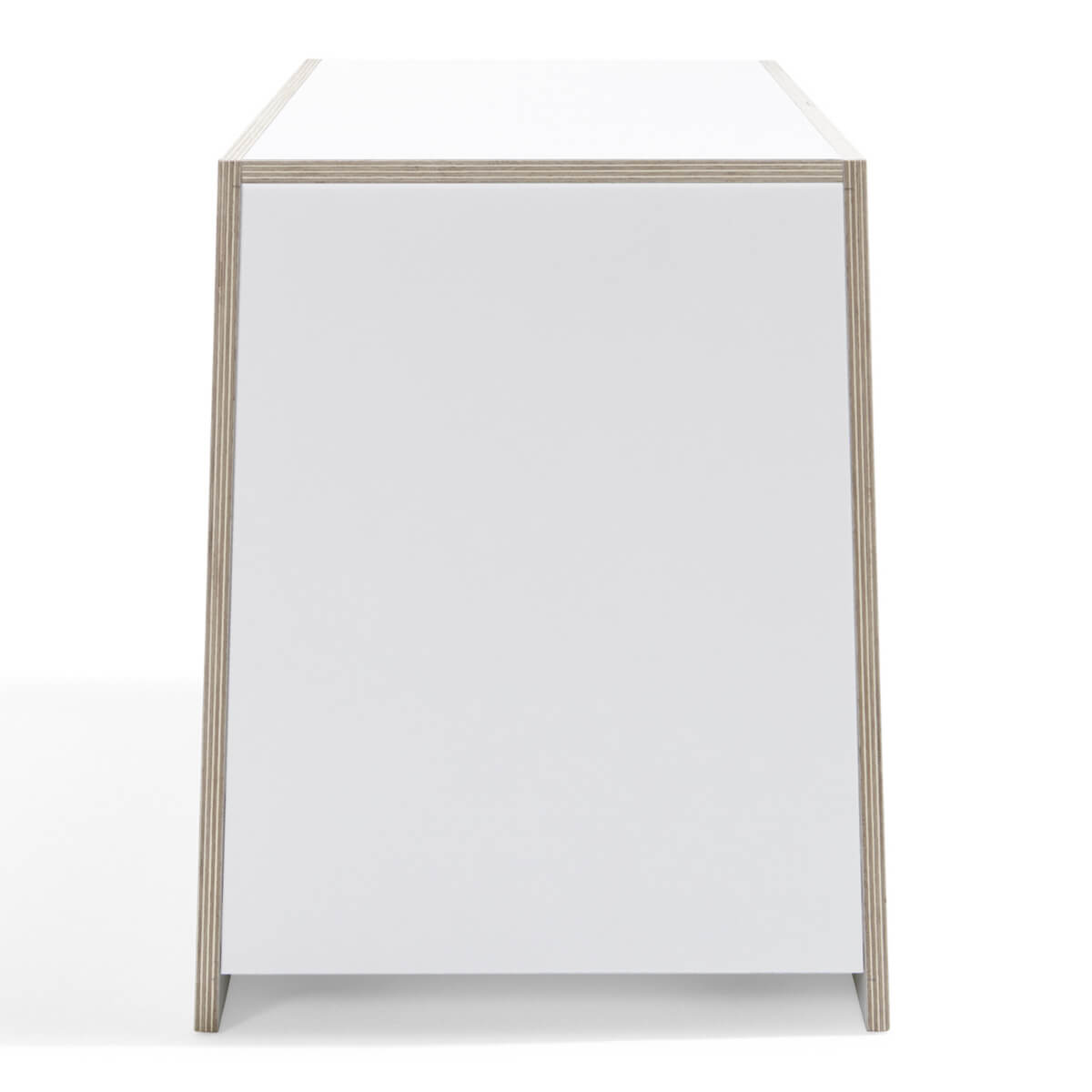 Module d'étagères BOXIT Müller Small Living blanc - bord en bouleau