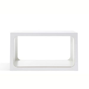 Module d'étagères BOXIT Müller Small Living blanc - bord en bouleau