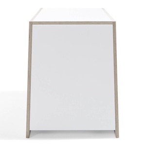 Module d'étagères BOXIT Müller Small Living blanc - bord en bouleau