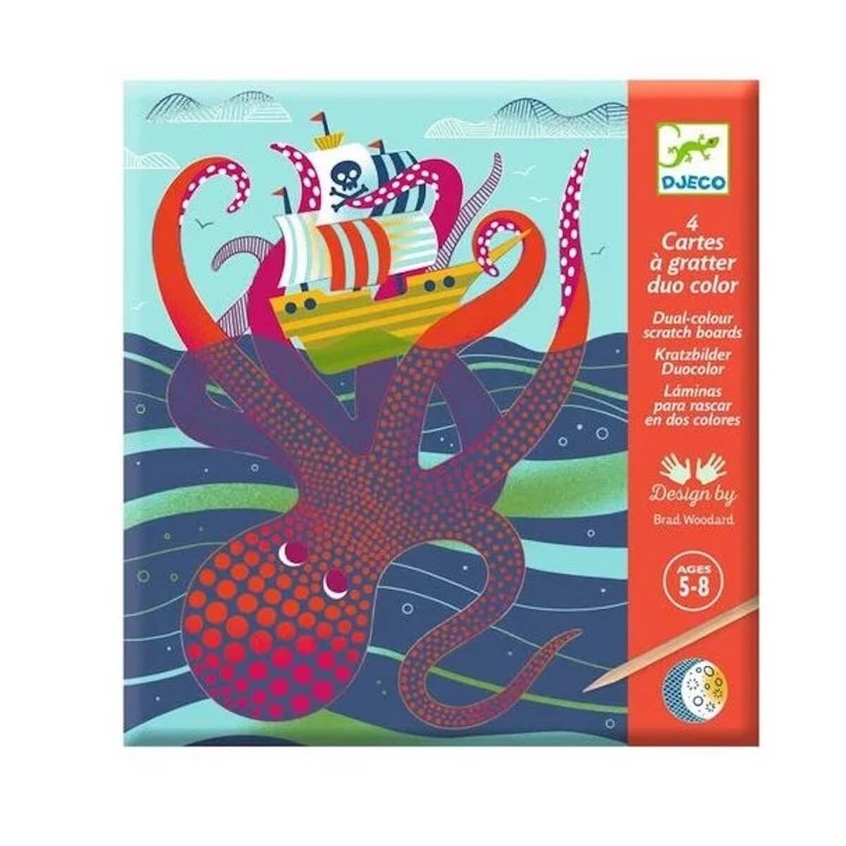 Motif à gratter Dessus - dessous Djeco