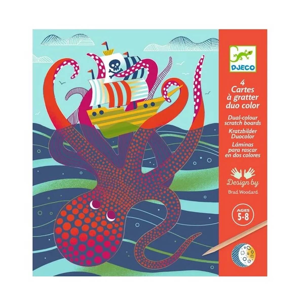 Motif à gratter Dessus - dessous Djeco