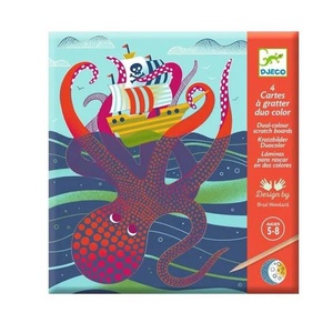 Motif à gratter Dessus - dessous Djeco