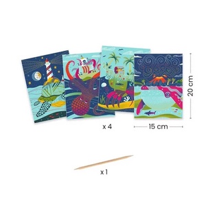 Motif à gratter Dessus - dessous Djeco