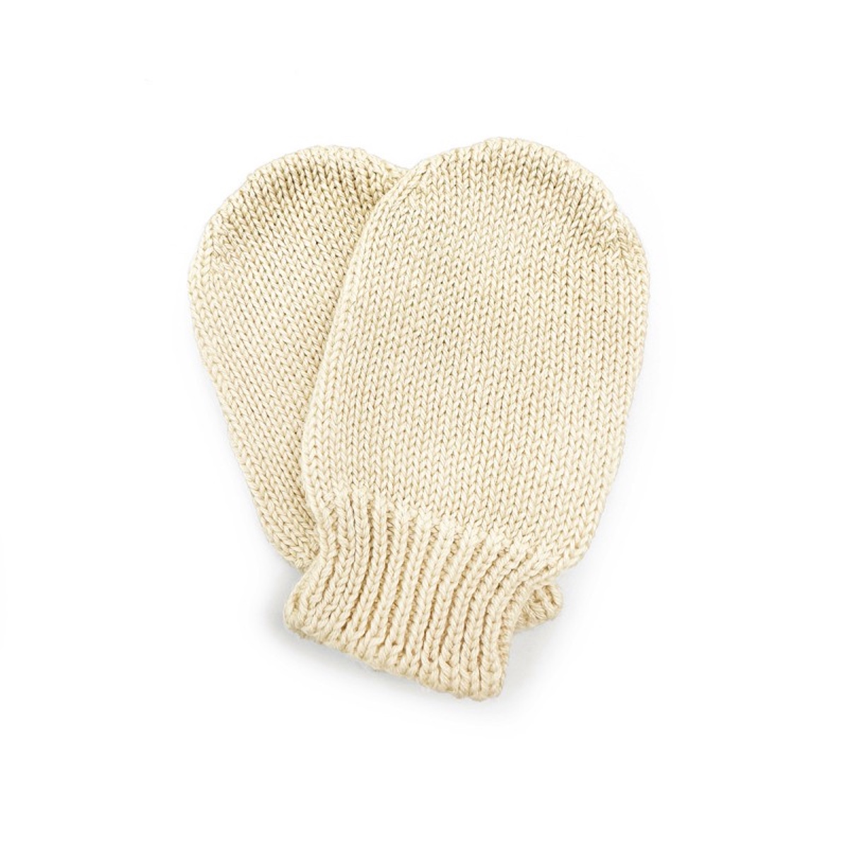 MOUFLES BÉBÉ TRICOT beige Babyshower