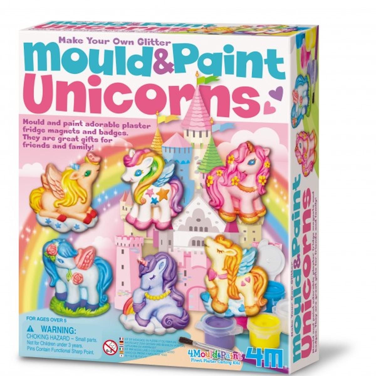 Moulage et peinture licornes GLITTER 4M