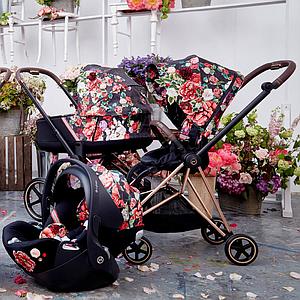 Nacelle de luxe PRIAM Cybex Spring Blossom Dark-black