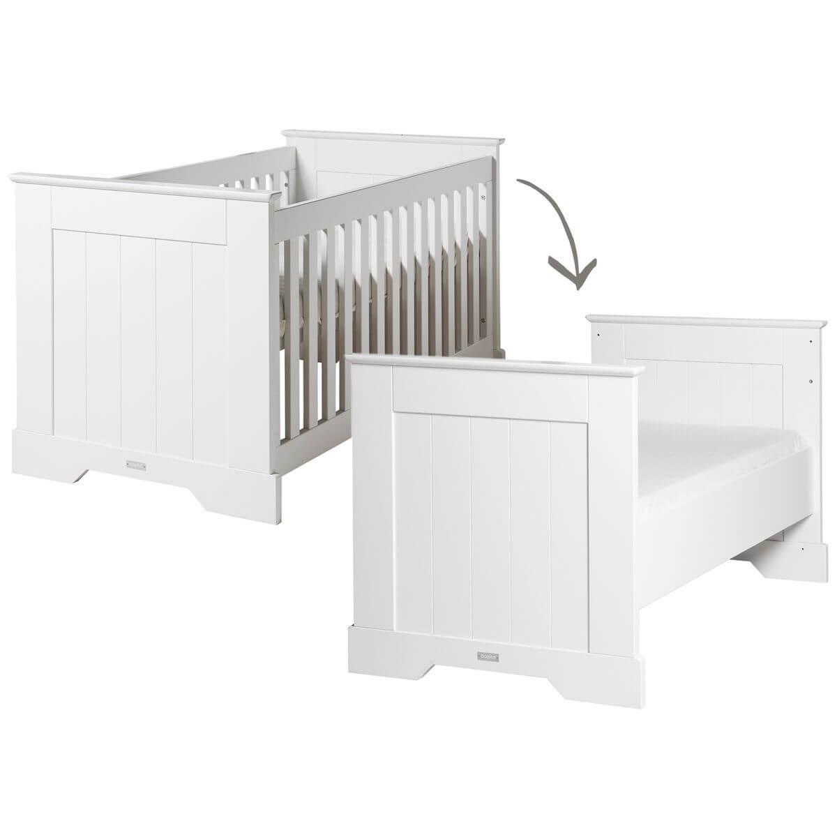 NARBONNE by Bopita Lit bébé évolutif 70x140 cm Blanc