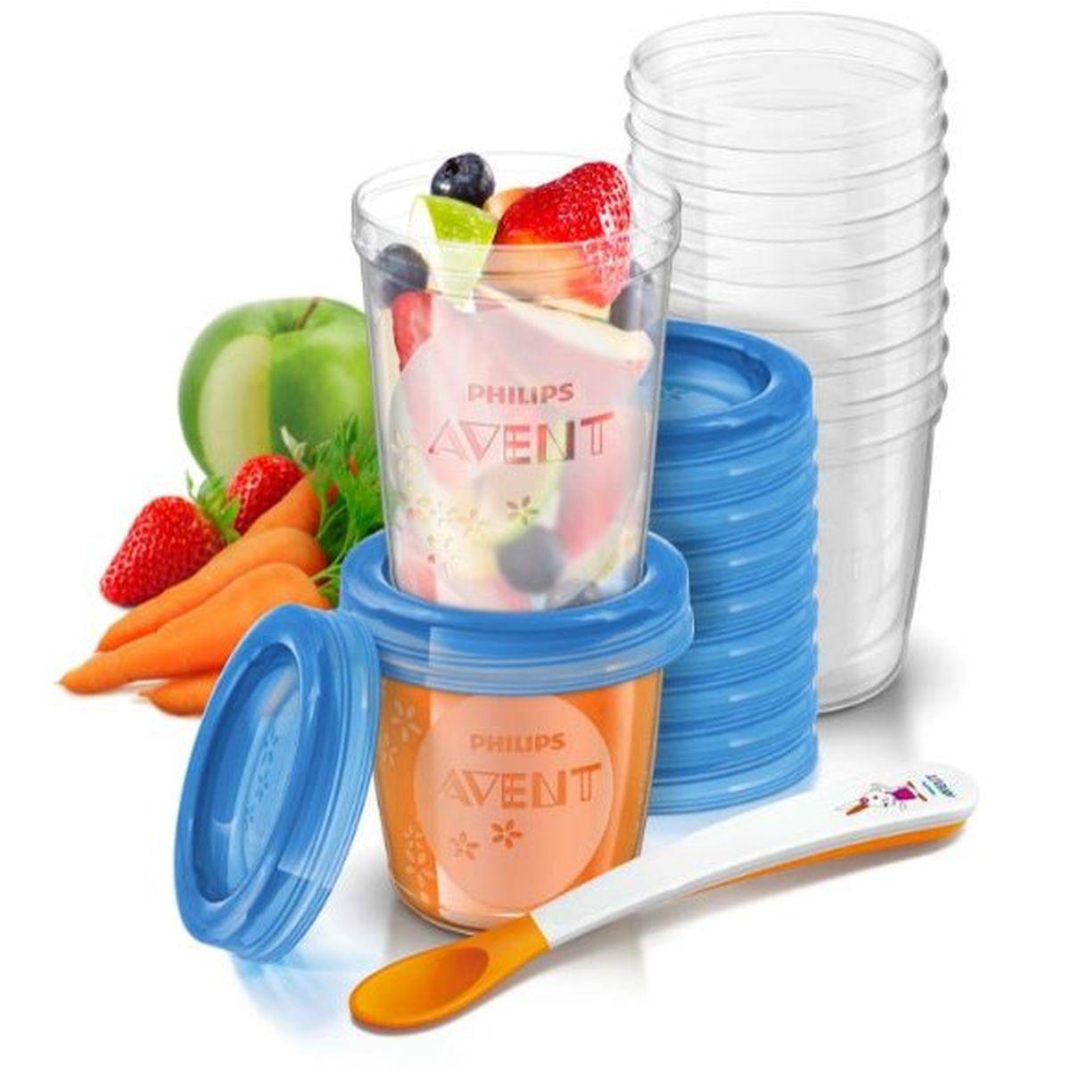 NATURAL VIA by Avent Kit Gourmet 20 pots/couvercles