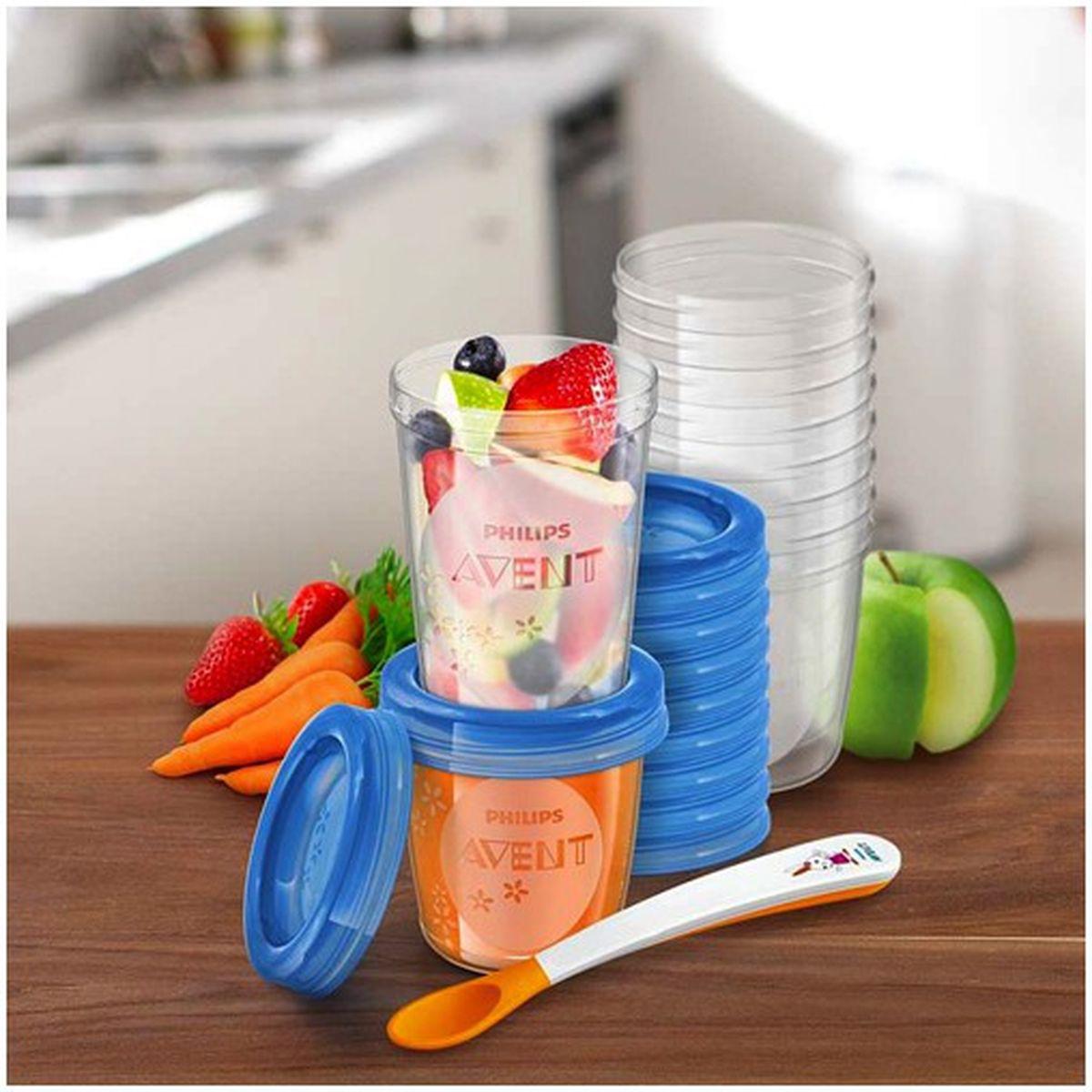 NATURAL VIA by Avent Kit Gourmet 20 pots/couvercles