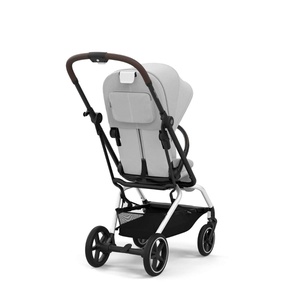 NEW Poussette EEZY S TWIST+ 2 Cybex cuir black-siège canvas fog gry light grey 