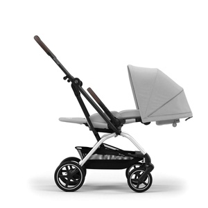 NEW Poussette EEZY S TWIST+ 2 Cybex cuir black-siège canvas fog gry light grey 
