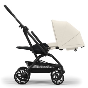 NEW Poussette EEZY S TWIST+ 2 Cybex cuir black-siège canvas white light beige 