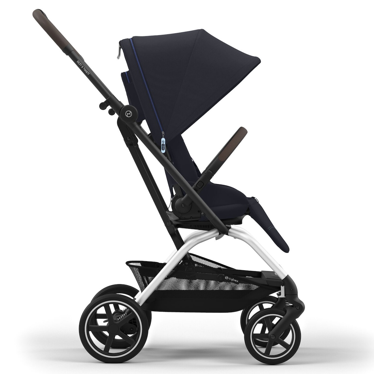 NEW Poussette EEZY S TWIST+ 2 Cybex silver-siège dark blue navy blue 