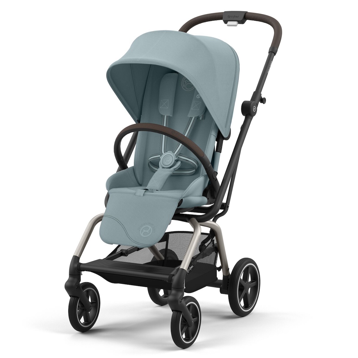 NEW Poussette EEZY S TWIST+ 2 Cybex taupe stormy blue light blue 