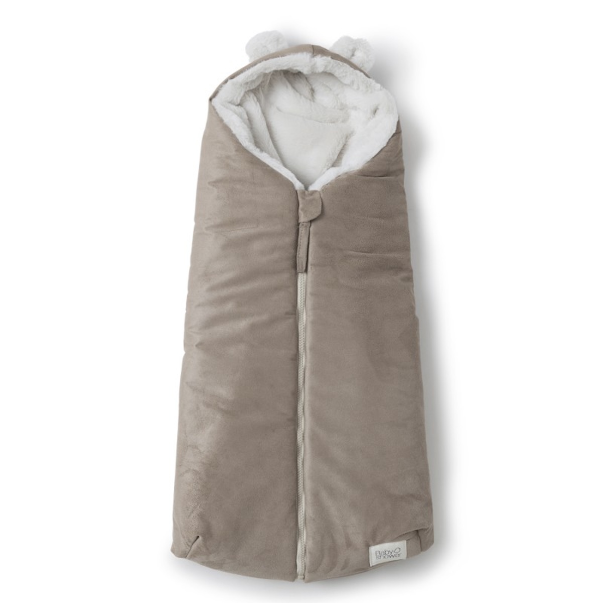 Nid d'ange ZIPPIE ESKIMO Babyshower suede almond